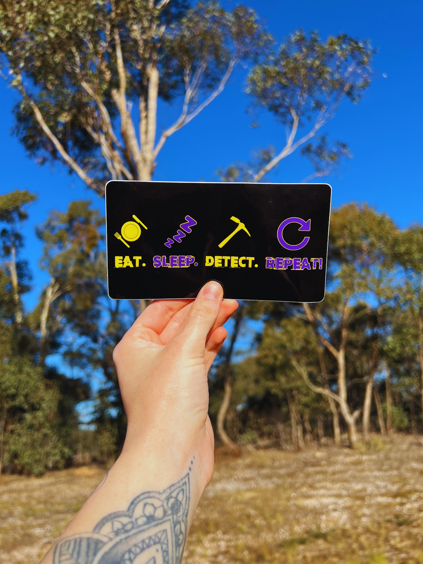 Eat. Sleep. Detect. Repeat! Sticker